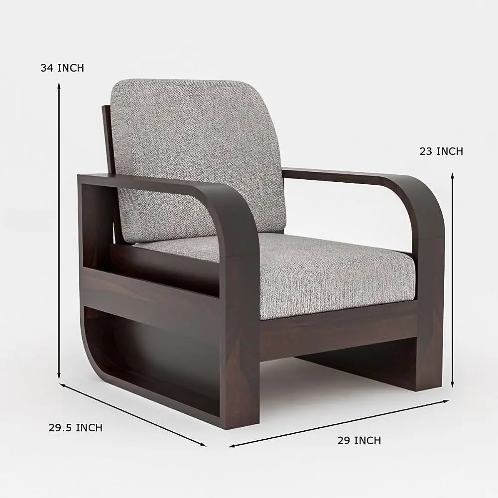 SHIV ART Premium Wooden  sofa type chair (set of - 2)