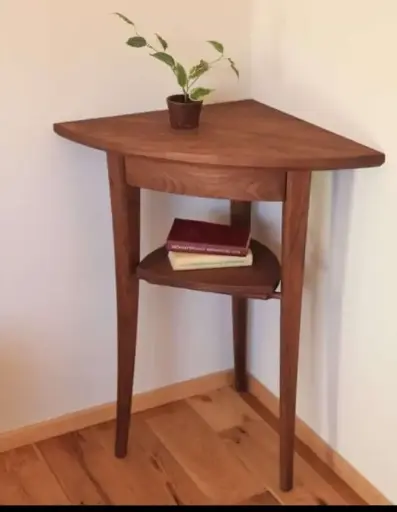 Wooden Side Table with shelf solid  ARTHAND